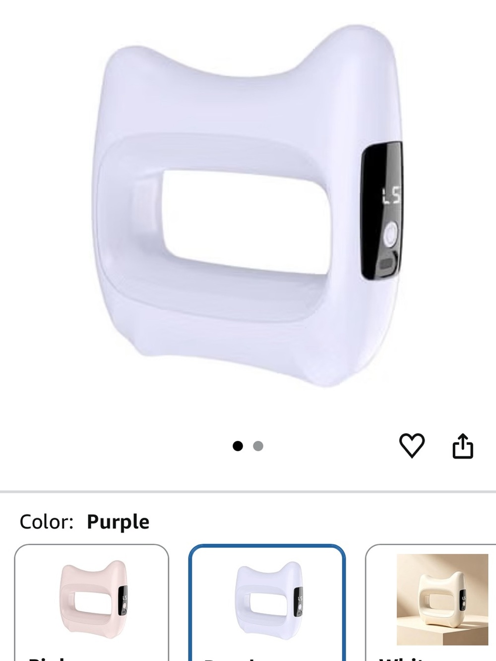 New purple. Abdominal Fat Burning Massage Device with Belt, Digital Display